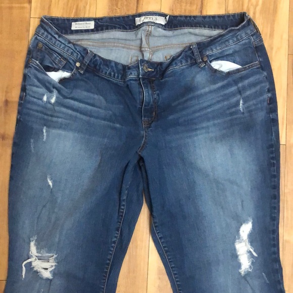 torrid Denim - Torrid Distressed relaxed Boot cut Jean